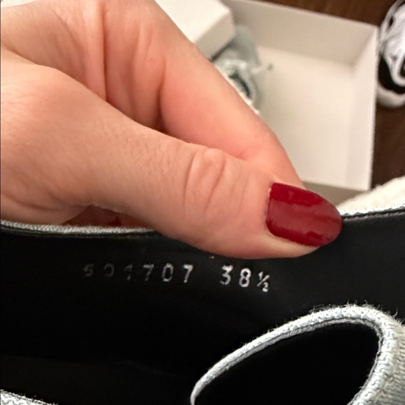 Stella McCartney Light Denim Elyse Platform Shoes - Picture 5 of 5